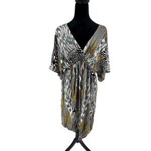 A Pea In The Pod Babydoll Midi Maternity‎ Dress Womens Size L Lightweight Boho
